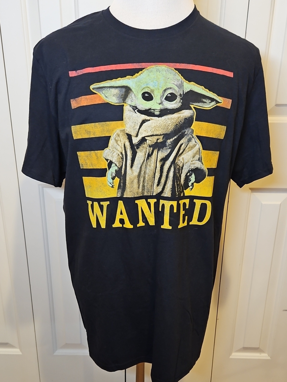 Mandalorian Wanted Star Wars "Wanted" Graphic Tee - Black XL New
